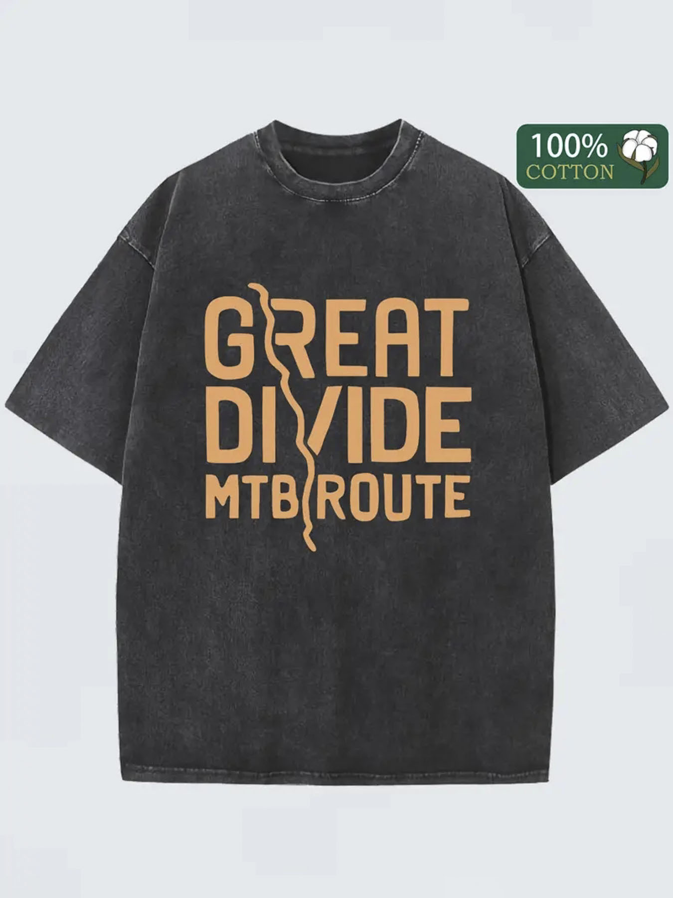 Mountain Biking Holidays - T-shirt da uomo con stampa Great