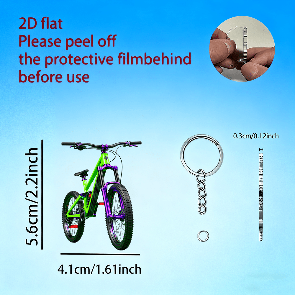 Portachiavi 2D a forma di moun - Mountain Biking Holidays recensione e prezzo