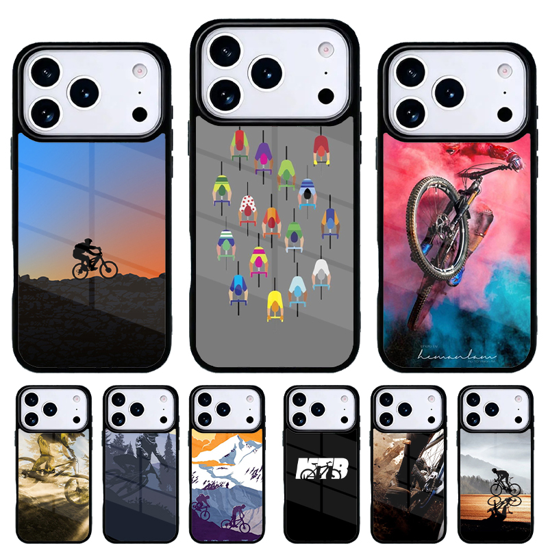 Cover Morbida per iPhone 17 Ai - Mountain Biking Logo recensione e prezzo