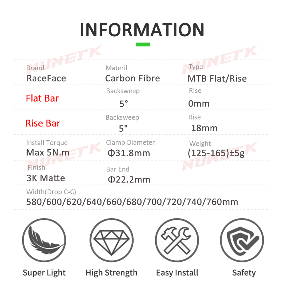 Race Face Next Manubrio MTB 3K - Mountain Biking Logo recensione e prezzo